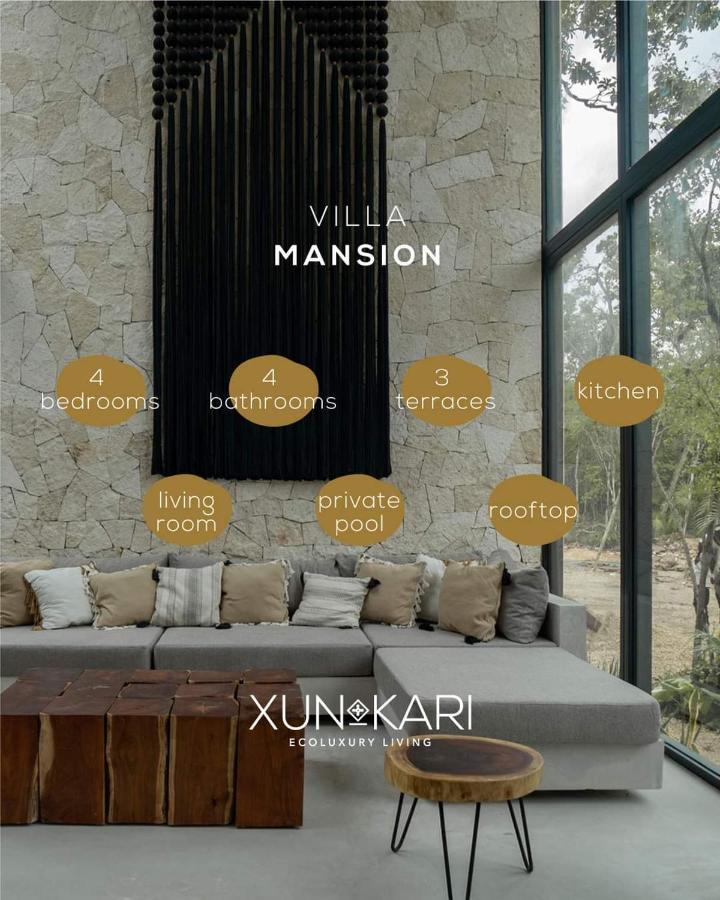 Villa Xuncari en el corazón de la selva Tulum Exterior foto